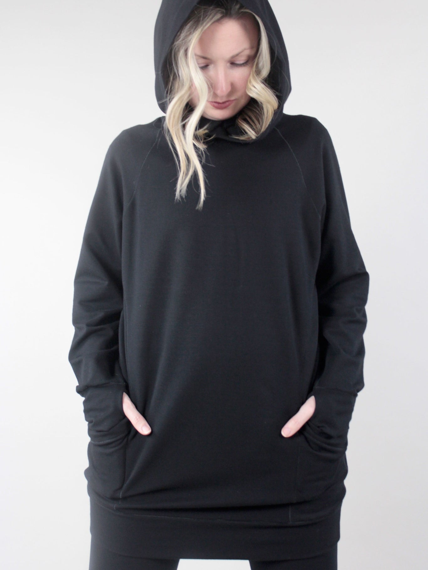 maeve hoody black terry with base black terry 