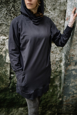 maeve hooded pullover in carbon