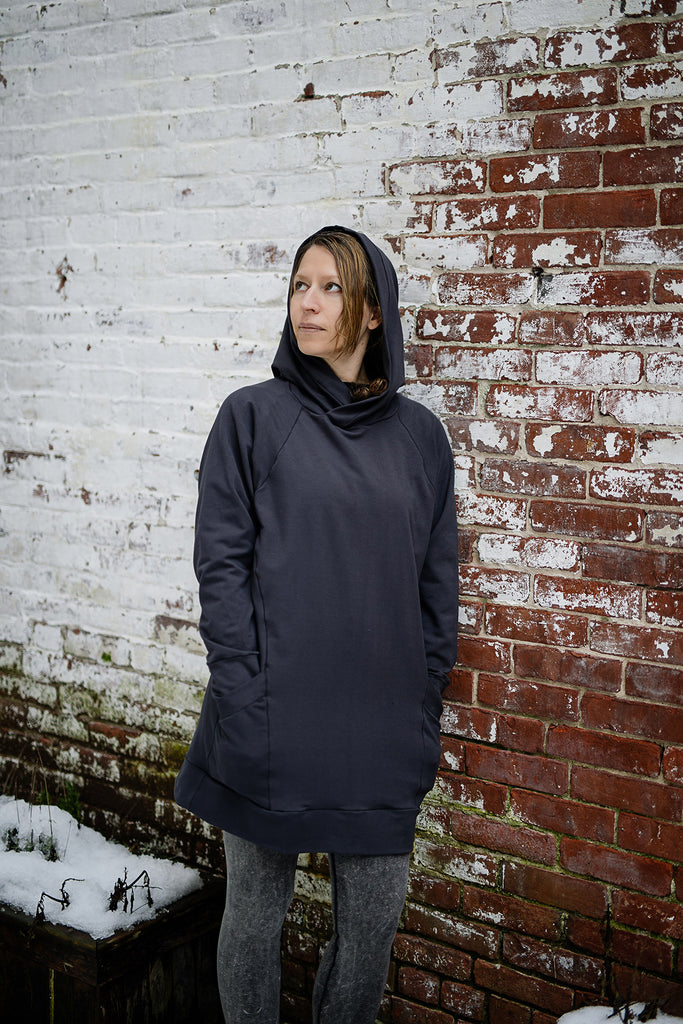 maeve hooded pullover in carbon
