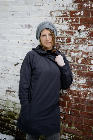 maeve hooded pullover in carbon