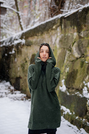 maeve hooded pullover in fir