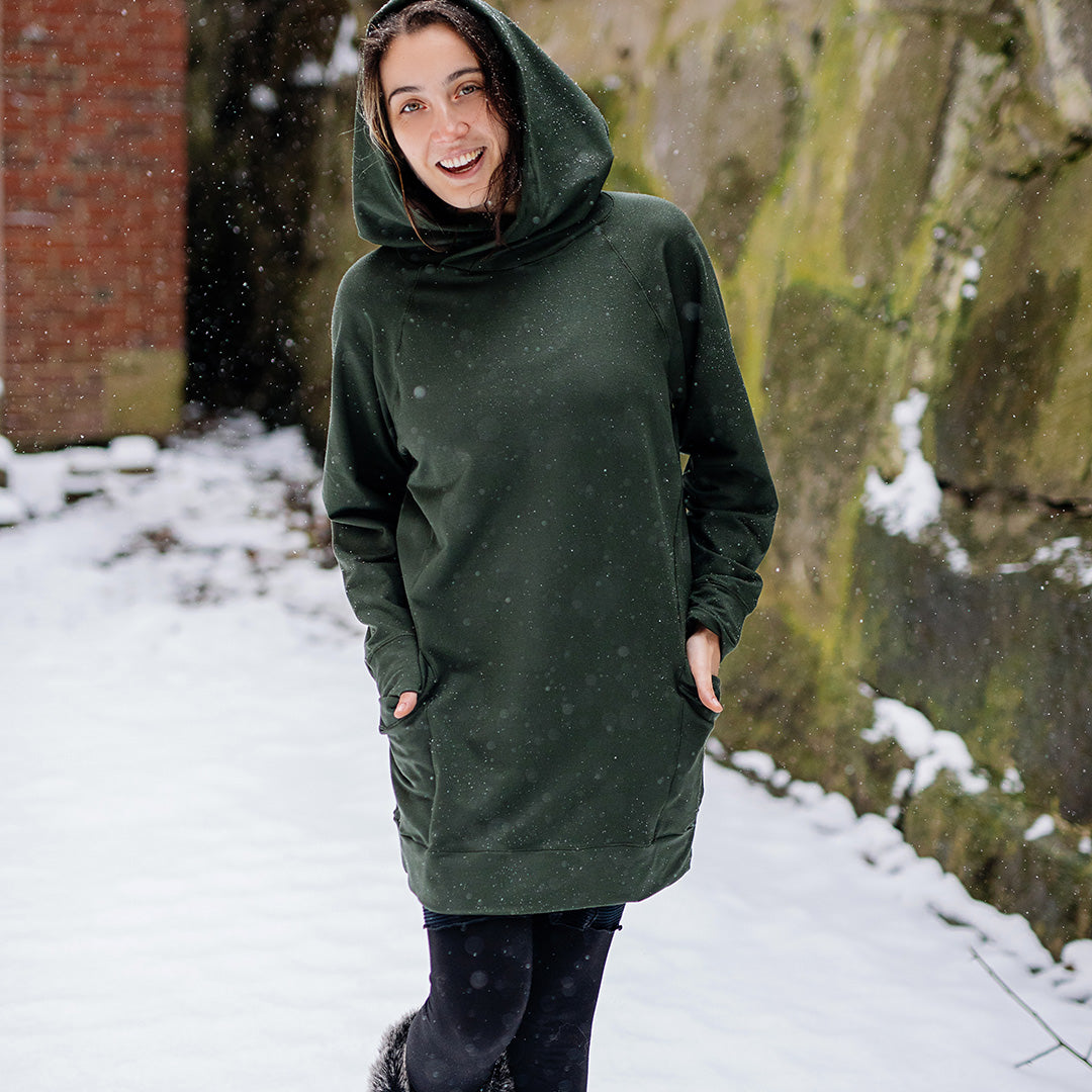 maeve hooded pullover in fir