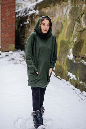 maeve hooded pullover in fir