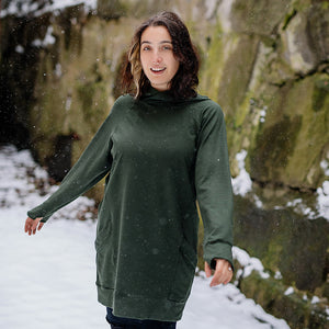maeve hooded pullover in fir