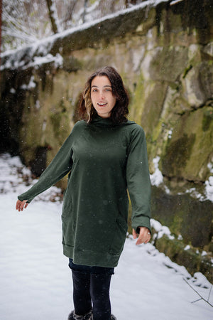 maeve hooded pullover in fir