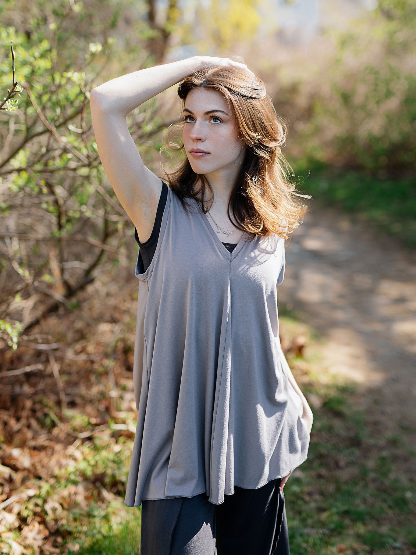 daisy tunic tank in moon