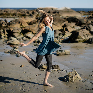 daisy tunic tank in ocean