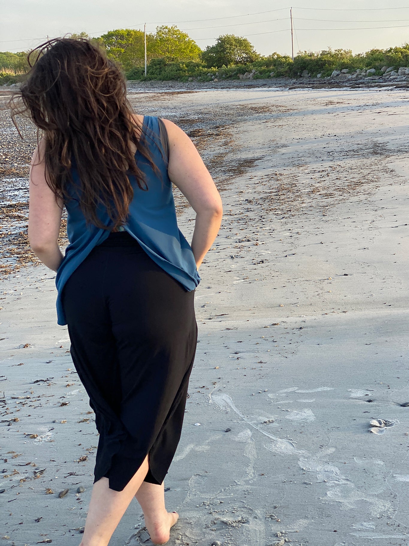 tulip in tissue lake + petal in black