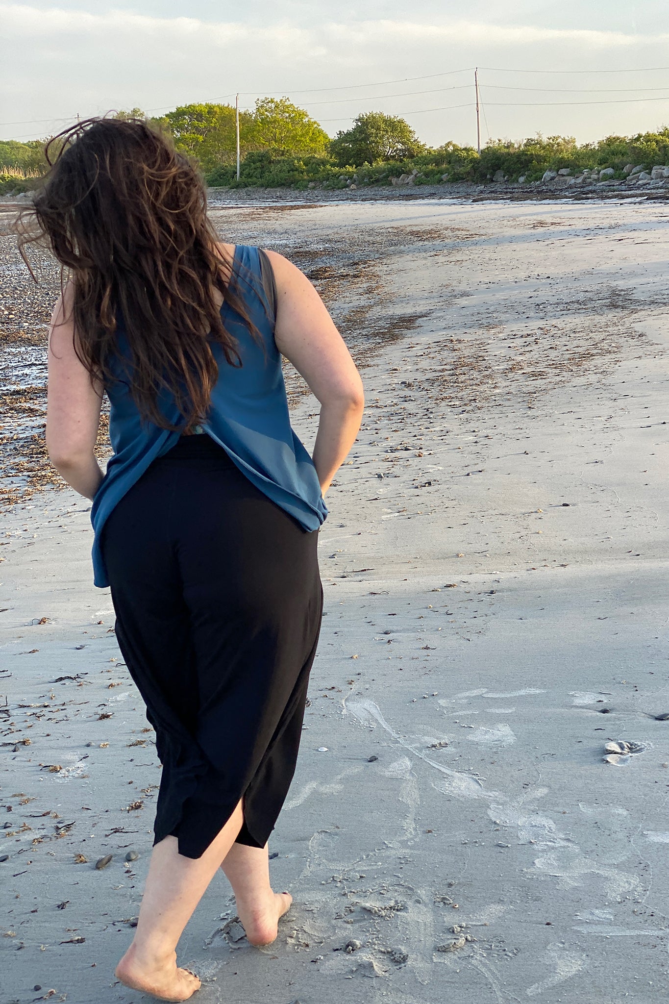 tulip in tissue lake + petal in black