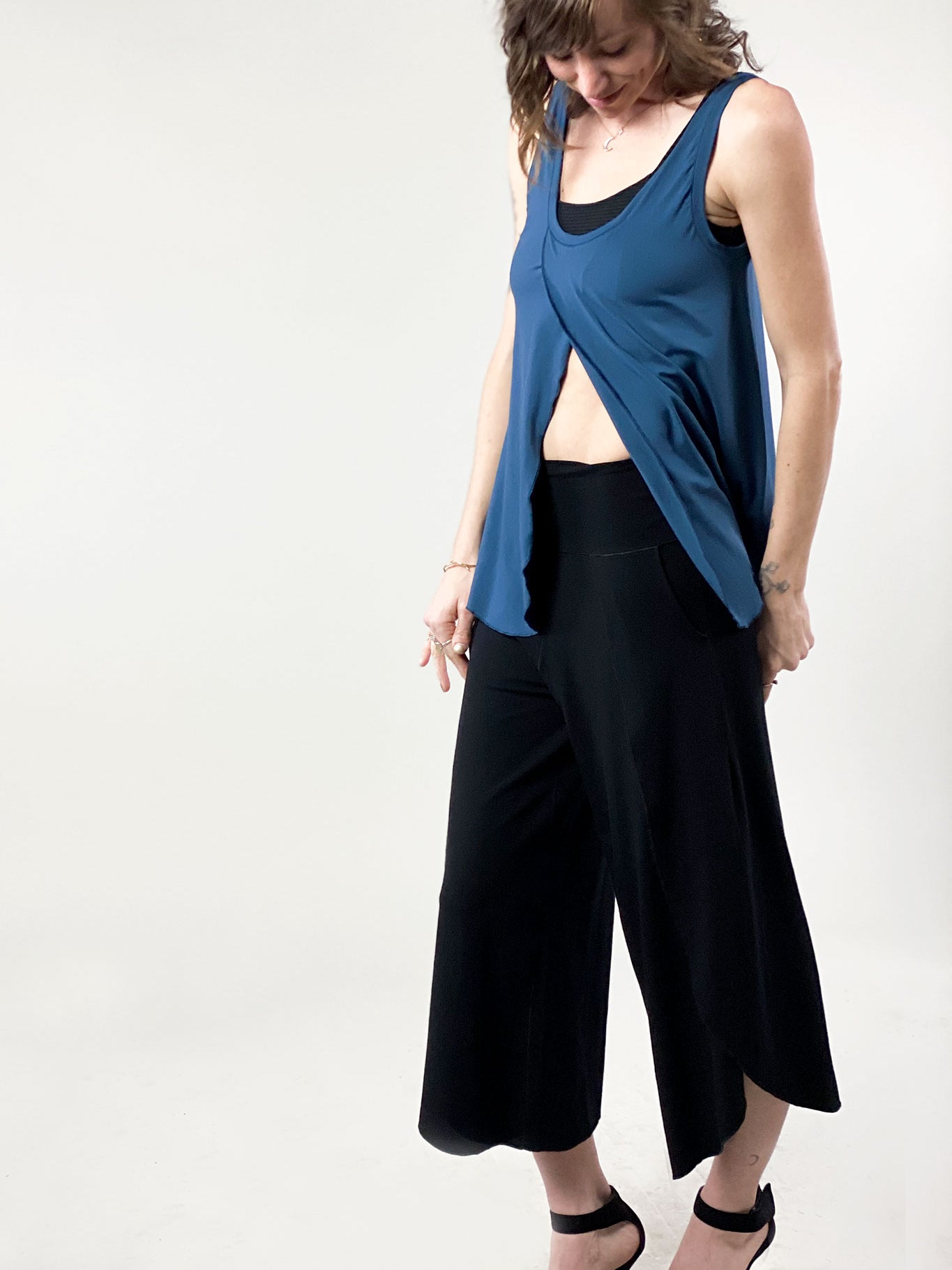 tulip in tissue lake + petal in black