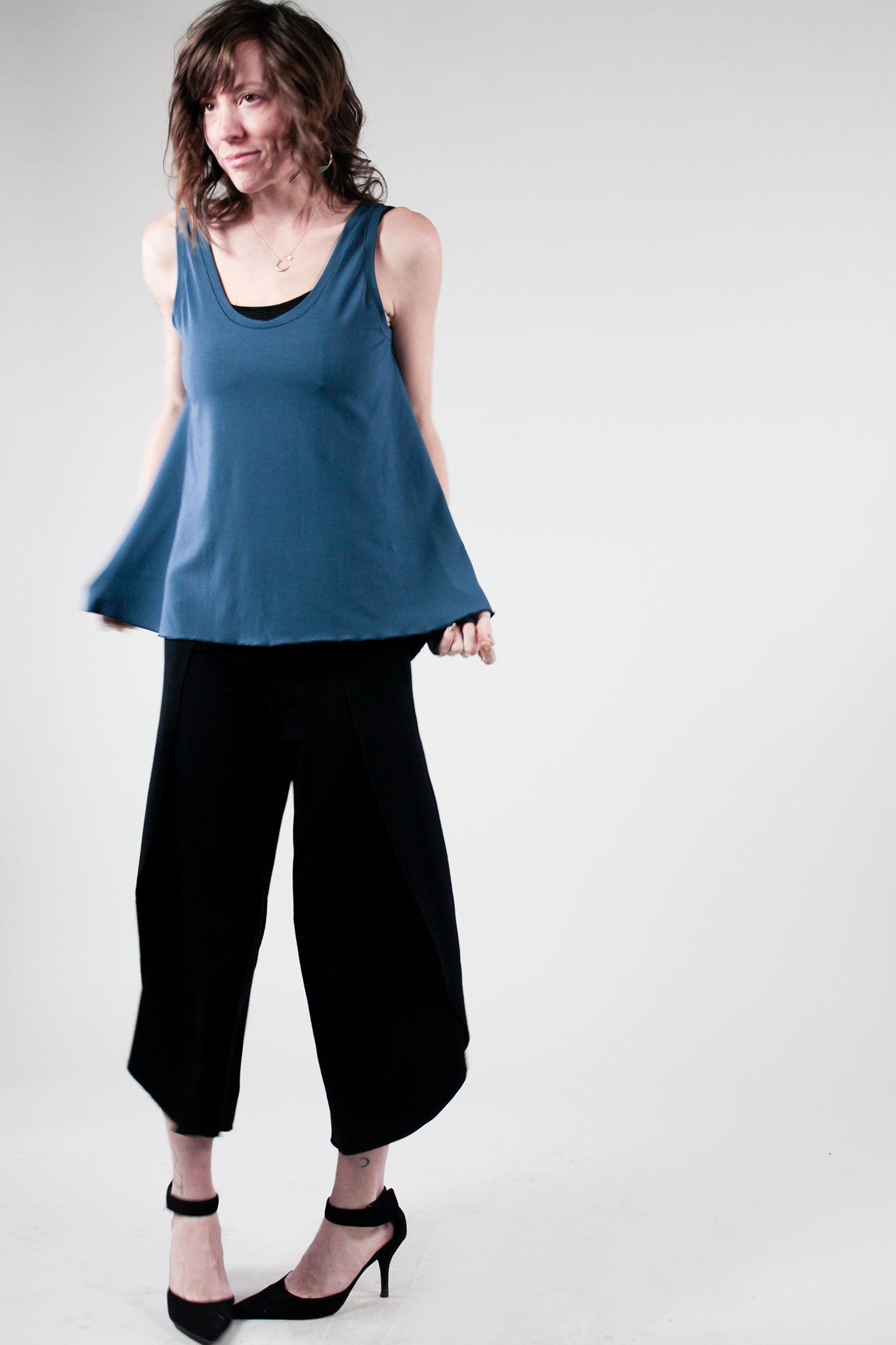 tulip in tissue lake + petal in black