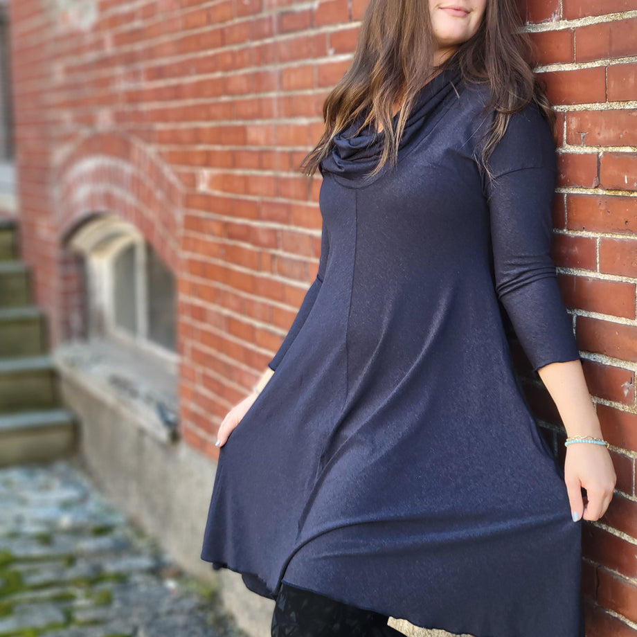 GALE cowl neck tunic dress – angelrox