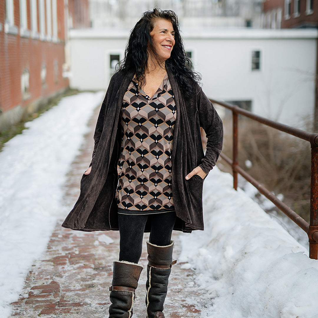 coco blazer in mineral