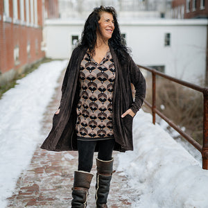 coco blazer in mineral