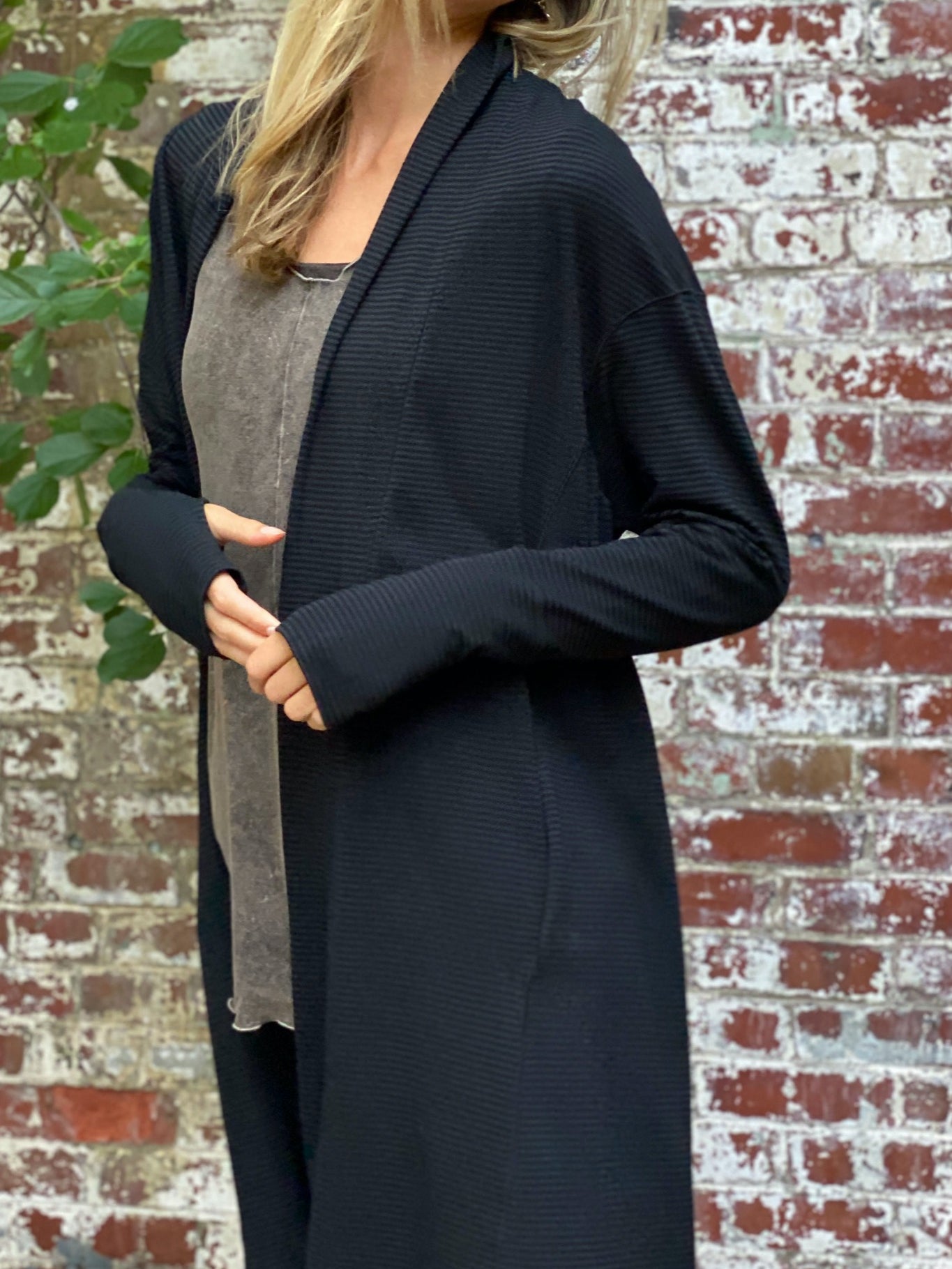 subtle black stripe coco blazer