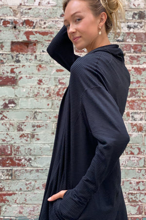 subtle black stripe coco blazer