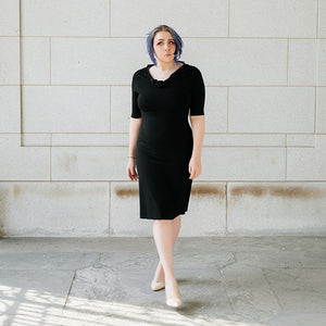 graceful dress in black