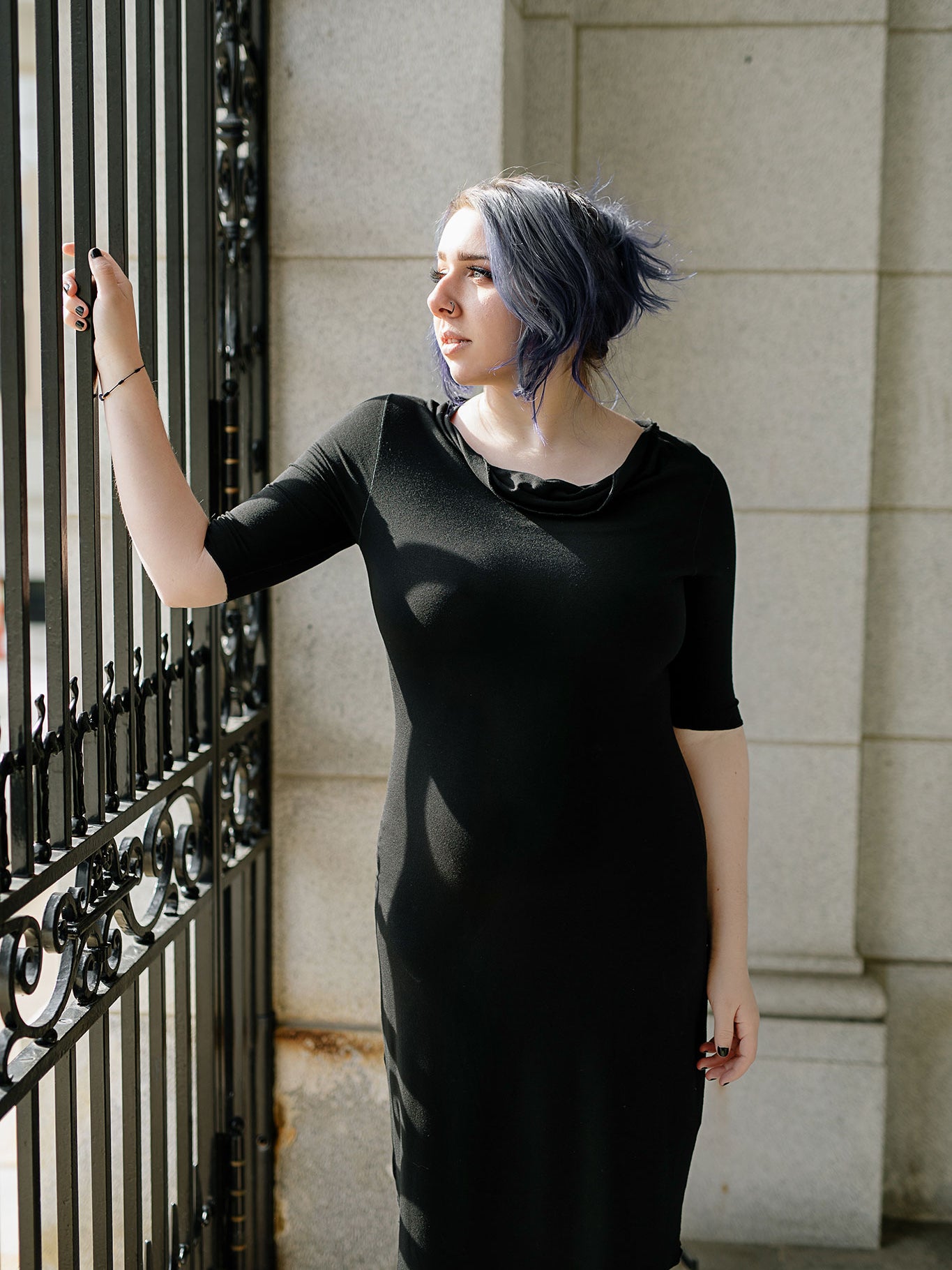 graceful dress in black