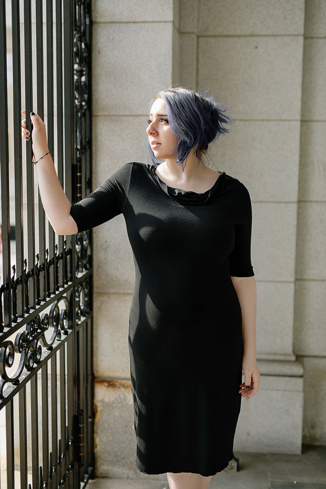 graceful dress in black