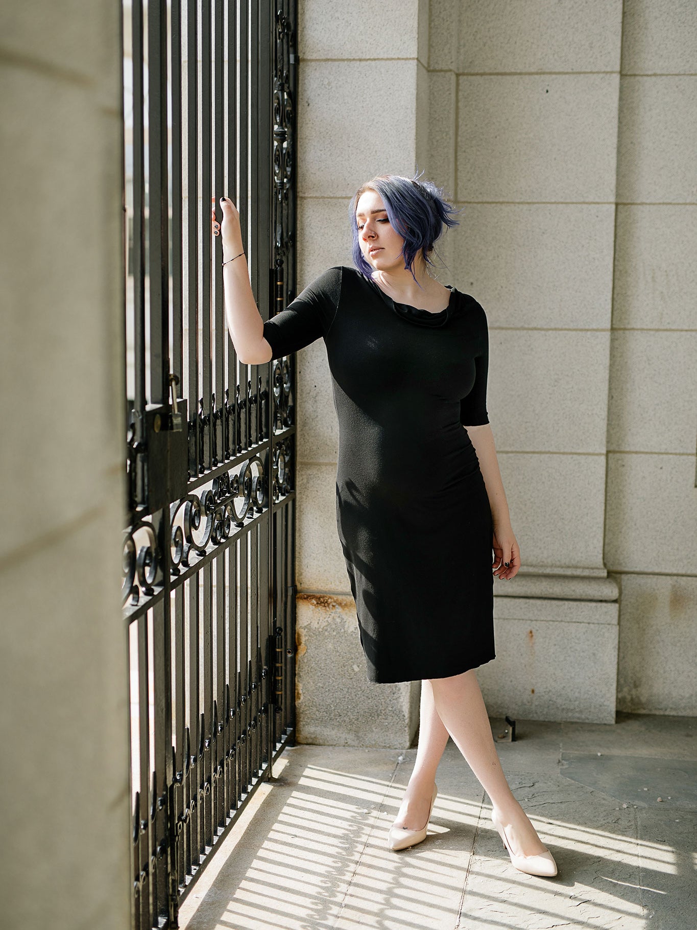 graceful dress in black