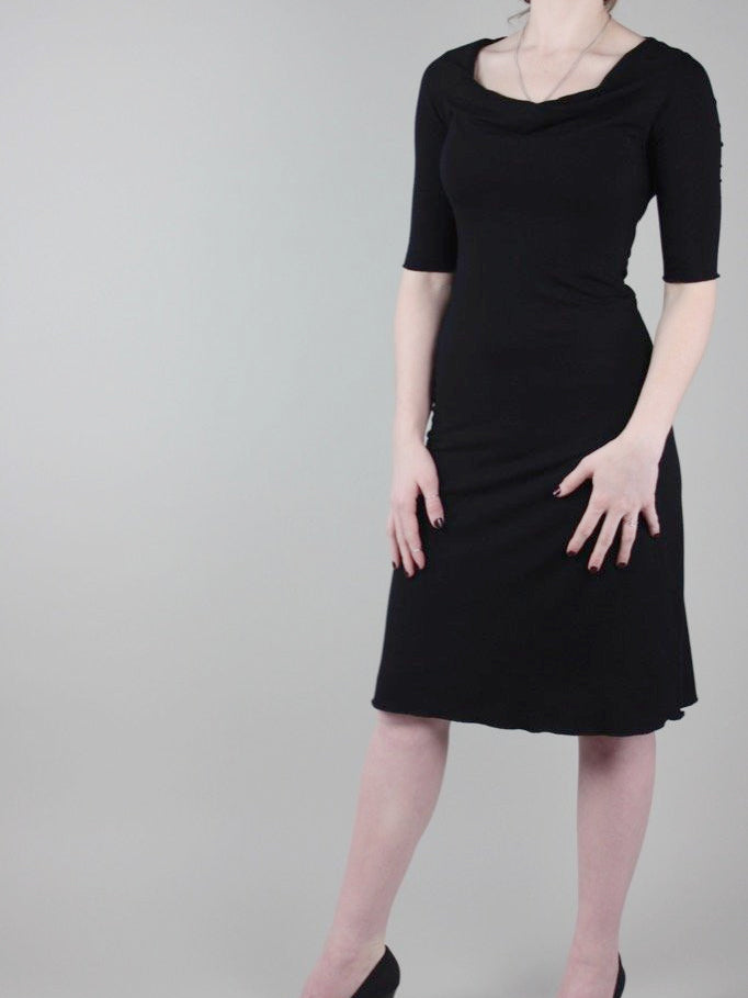 suger GRACEFUL bamboo dress in black