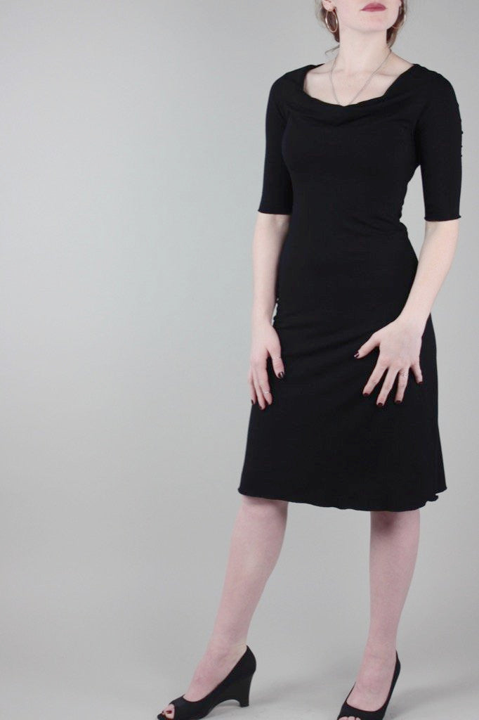 suger GRACEFUL bamboo dress in black