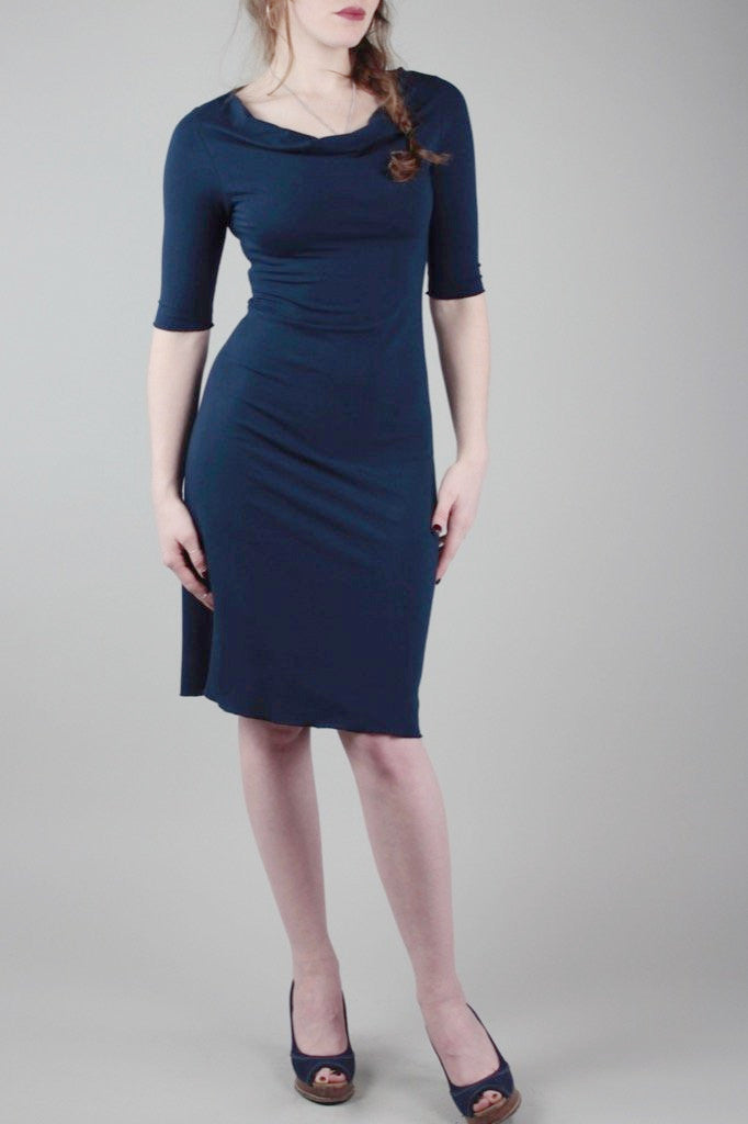 graceful by suger navy bamboo dress