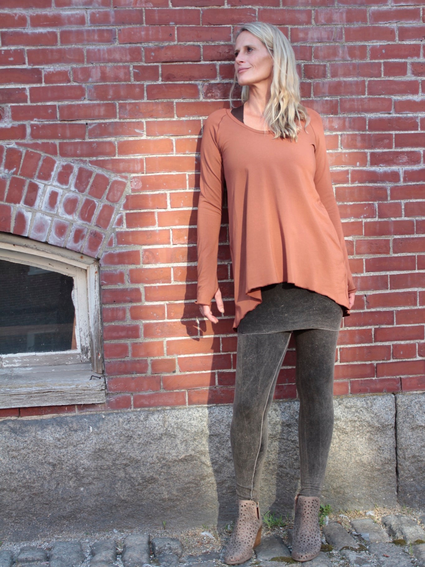 suger vitality in honey bamboo over mineral playsuit on 5'10" angel