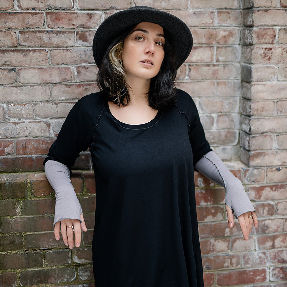 Black swing 2025 tunic top
