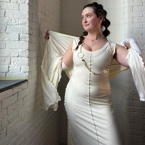 goddess dress in milk