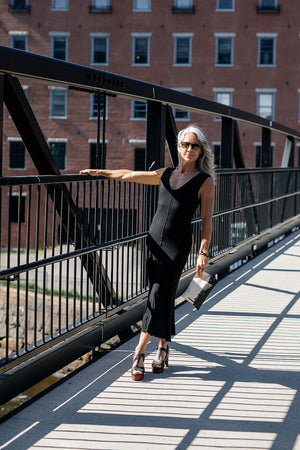 angelrox® goddess dress in black