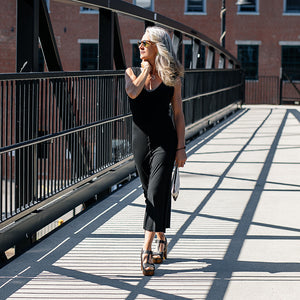 goddess dress in black