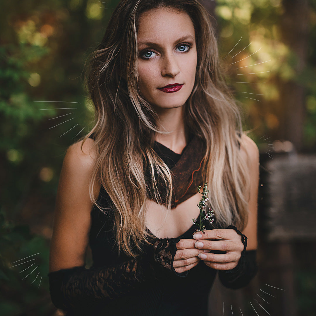 goddess dress in subtle black 