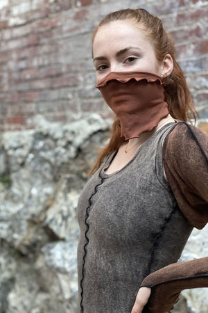 spice mineral shrug with our honey band + mineral goddess