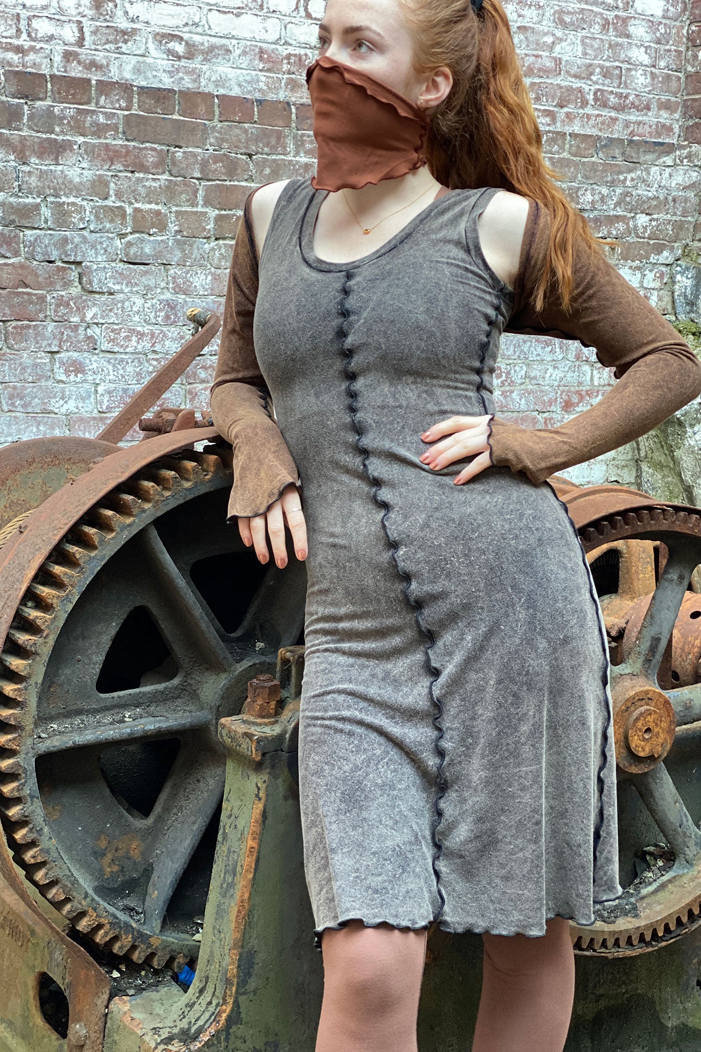 spice mineral shrug with our honey band + mineral goddess