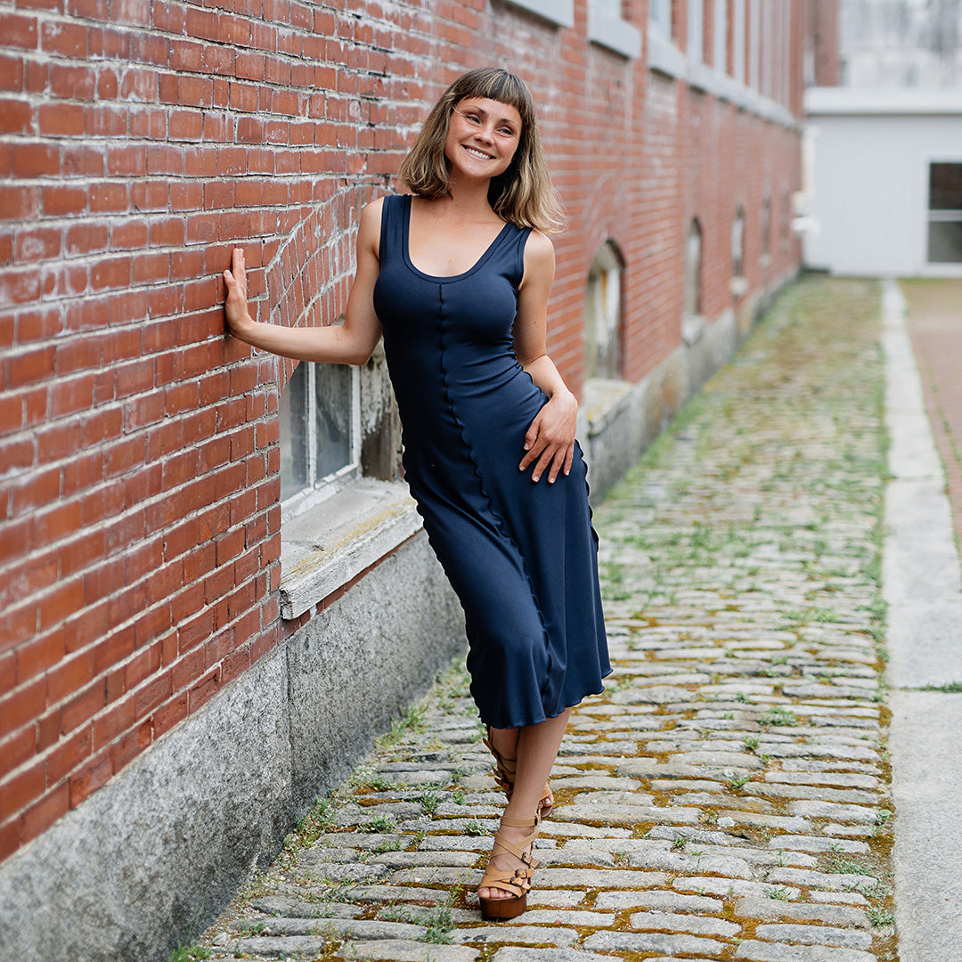 angelrox® goddess dress in navy