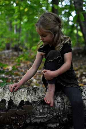 Falda envolvente para niña, chaleco tipo chal, top para playa