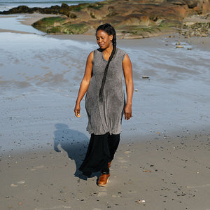 glow dress in black stitch mineral layered over lady flirt in black worn as a skirt