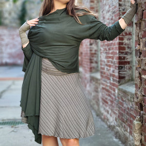 prima wrap jacket in fir