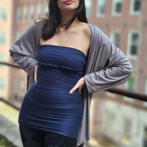 angelrox® hourglass in navy styled with moon prima