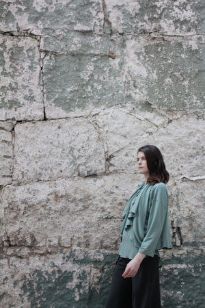 prima jacket in tissue glass