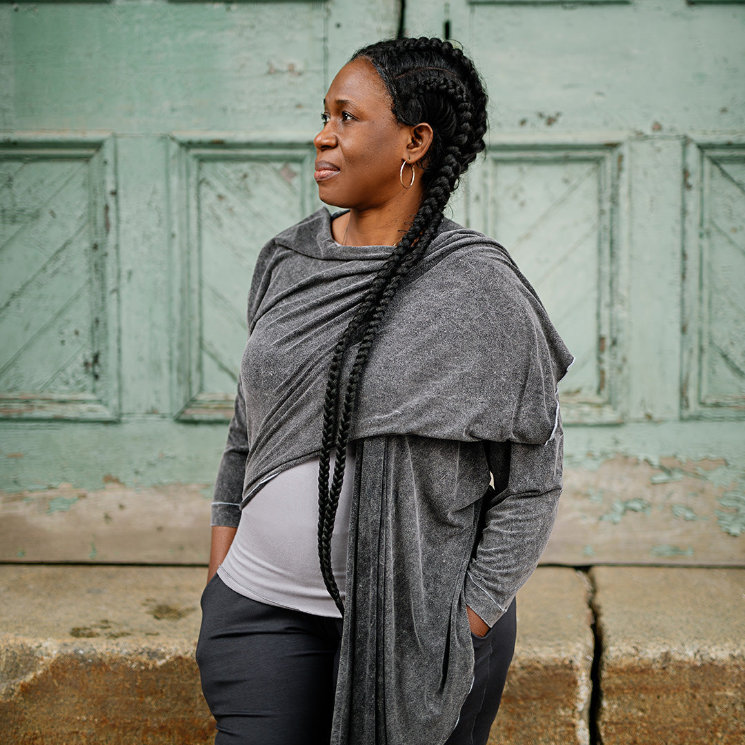 prima wrap jacket in mineral