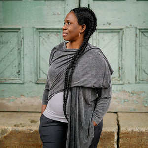 prima wrap jacket in mineral