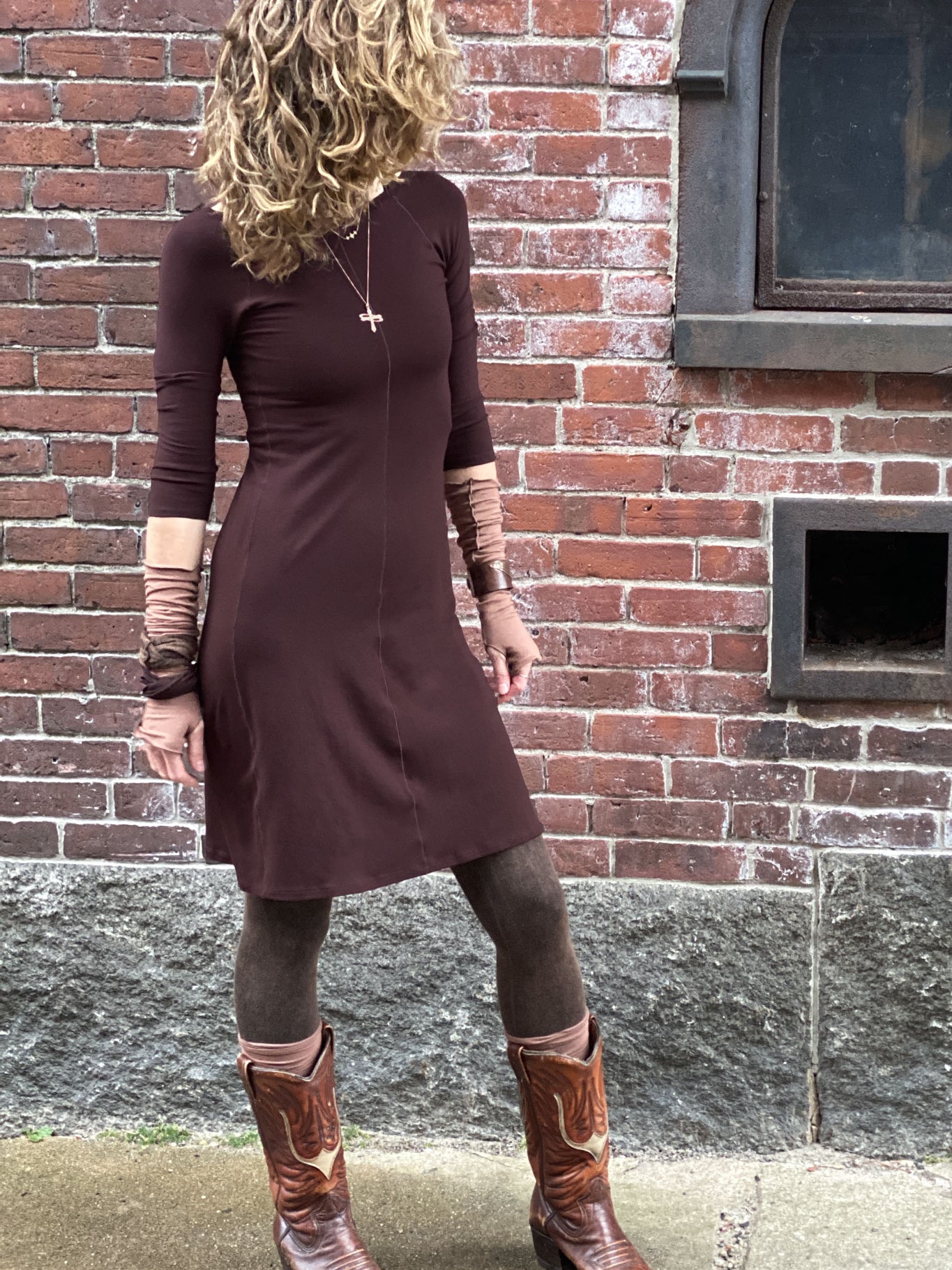 noble dress in wine bamboo