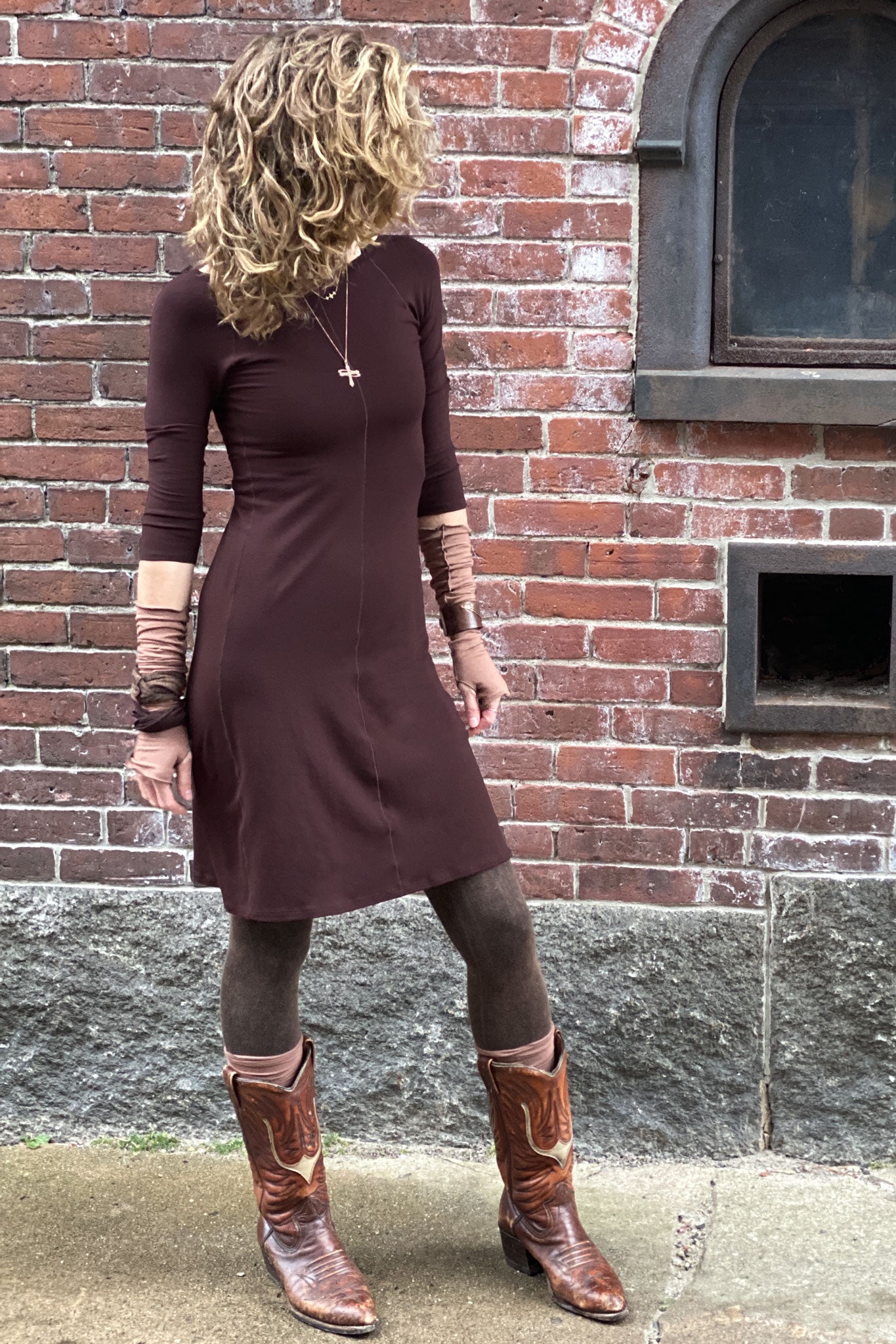 noble dress in wine bamboo