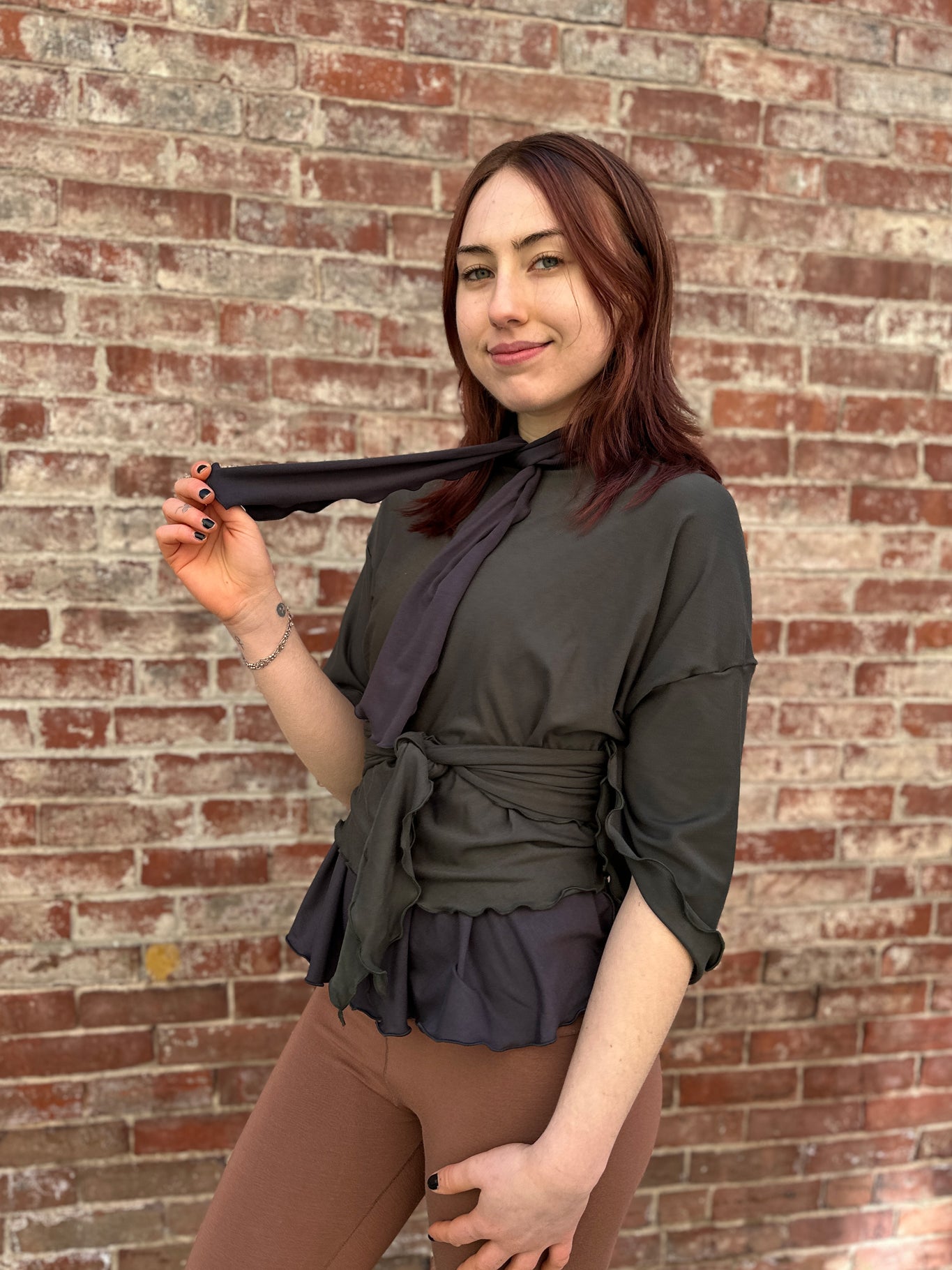flutter summer jacket in fir