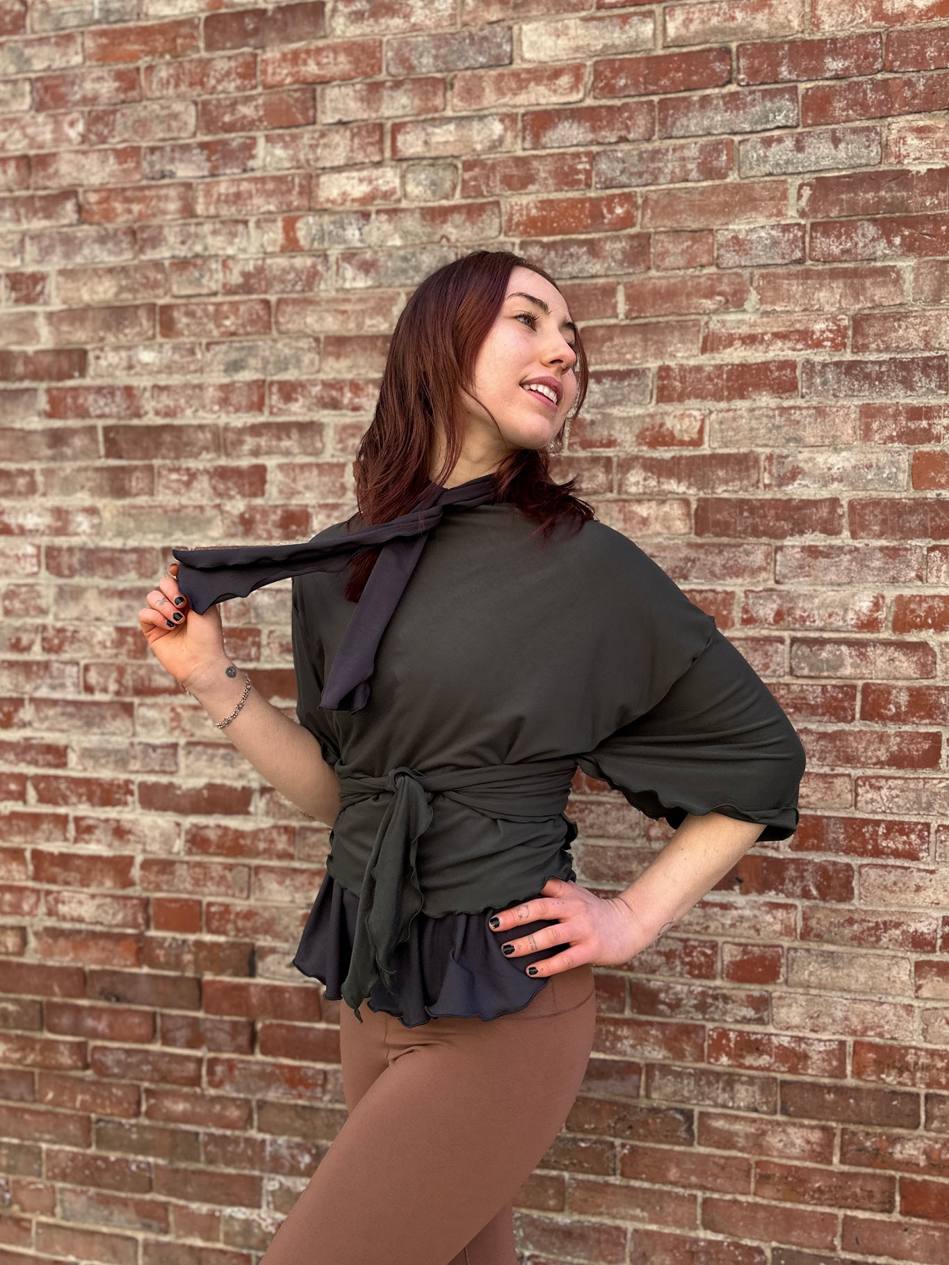 flutter jacket in fir 