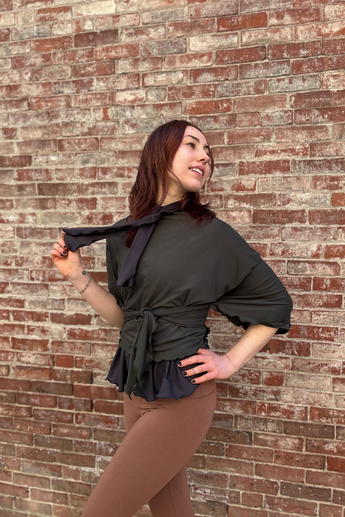 flutter jacket in fir 