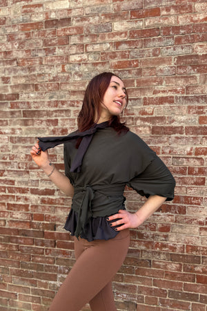 flutter jacket in fir 