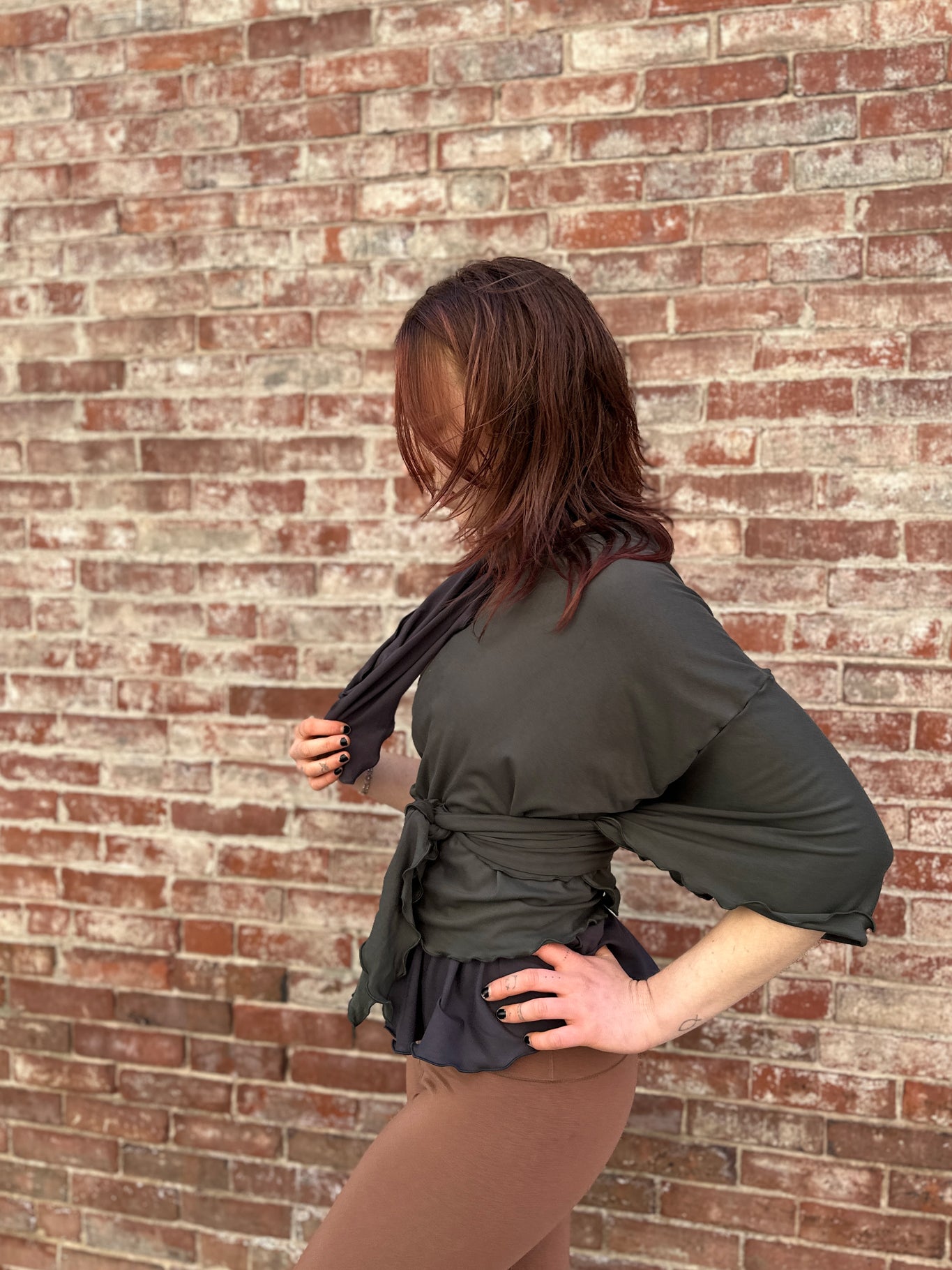 flutter summer jacket in fir 